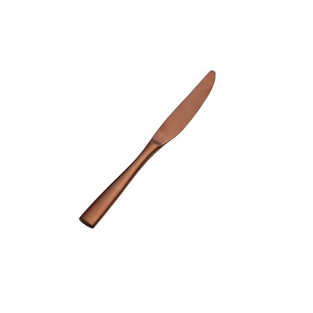 Bon Chef Manhattan, Dinner Knife, Solid Handle, Matte Finish, 13/0, 9" - Rose Gold Matte , set of 12 S3011RGM